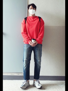 「Acne Studios（アクネストゥディオズ）のアイテム（スウェット）」を使った、jangdaehari 🇰🇷 さん（メンズ・170cm）の春コーディネート