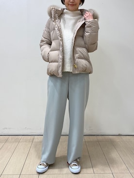 「ダウンコーデ」｜IKUKOさん（レディース・161cm）の冬コーディネート