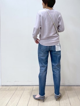 「ラベンダー」｜「アイテム（財布/小物）」を使った、IKUKOさん（レディース・161cm）の冬コーディネート