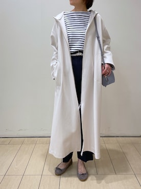 「RIVE DROITE（リヴドロワ）のアイテム（バレエシューズ）」を使った、IKUKOさん（レディース・161cm）の冬コーディネート