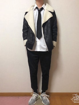 「アイテム（フォーマルスーツ/小物）」を使った、明日葉さん（メンズ・170cm・20代）の冬コーディネート