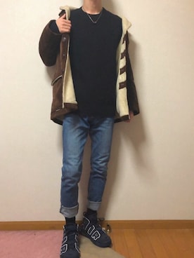 明日葉さん(メンズ・170cm)の冬コーディネート