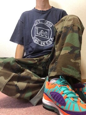 「airmax」｜「アイテム（その他）」を使った、明日葉さん（メンズ・170cm）の秋コーディネート