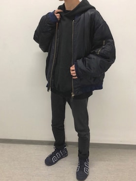 「fearofgod」｜明日葉さん（メンズ・170cm）の冬コーディネート