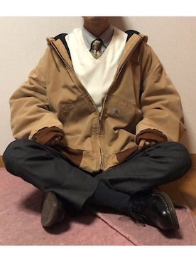 「アイテム（フォーマルスーツ/小物）」を使った、明日葉さん（メンズ・168cm・20代）の冬コーディネート