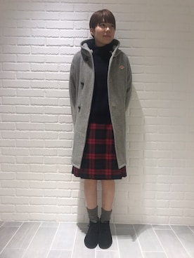 「unfil」｜「アイテム（その他アウター）」を使った、KOBAYASHIさん（レディース・163cm）の秋コーディネート