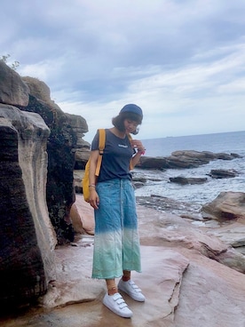 「Gozo（ゴソ）のアイテム」を使った、Douさん（レディース・152cm）の春コーディネート