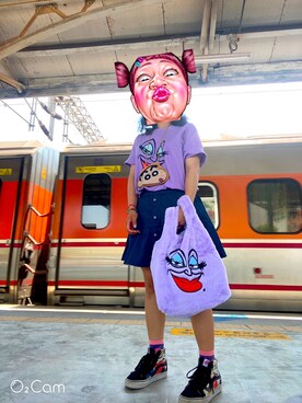 「CACO（カコ）のアイテム（バッグ）」を使った、Douさん（レディース・152cm）の春コーディネート