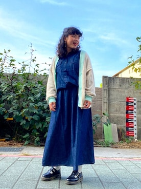 「H&M（エイチ・アンド・エム）のアイテム（その他アウター）」を使った、Douさん（レディース・152cm）の冬コーディネート