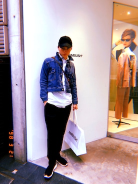 「soe（ソーイ）のアイテム（その他パンツ）」を使った、しょうたろさん（メンズ・178cm）の春コーディネート