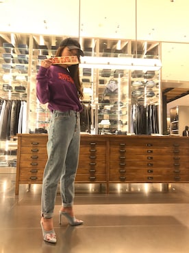 「DIESEL（ディーゼル）のアイテム（ブーティ）」を使った、shioさん（レディース・161cm）の冬コーディネート