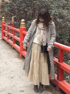 JURIさん（レディース・162cm）の冬コーディネート