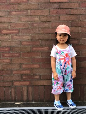 「next（next）のアイテム（サロペット/オーバーオール）」を使った、ayak_kaeさん（キッズ・90cm）の夏コーディネート