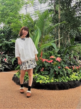 「no brand（ノーブランド）のアイテム（ワンピース）」を使った、トモカさん（レディース・153cm）の春コーディネート