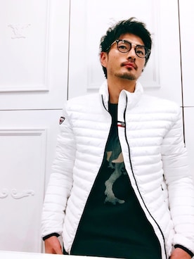 ダウンジャケット コートを使った 春ダウン のメンズ人気ファッションコーディネート Wear