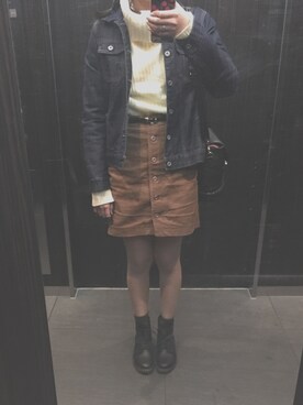 「MINIMUM（ミニマム）のアイテム（バッグ）」を使った、nonokaさん（レディース・164cm）の冬コーディネート