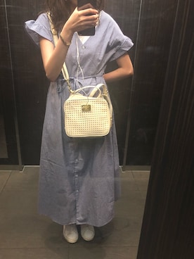 「MINIMUM（ミニマム）のアイテム（バッグ）」を使った、nonokaさん（レディース・165cm）の夏コーディネート