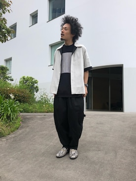 「CLANE（クラネ）のアイテム」を使った、たにもとさん（メンズ・175cm）の春コーディネート