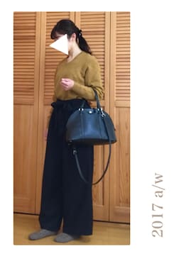 「カメラ女子」｜「アイテム（その他シューズ）」を使った、miaさん（レディース・154cm）の冬コーディネート