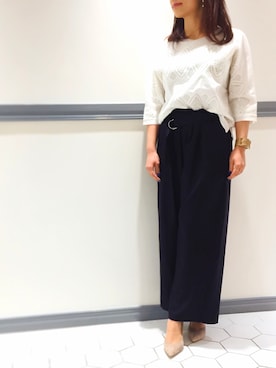 「MAISON BOINET（メゾンボワネ）のアイテム」を使った、aya...さん（レディース・158cm）の春コーディネート