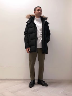 「パラブーツ」｜「アイテム（ダウンジャケット/コート）」を使った、ＩＴＯさん（メンズ・178cm）の夏コーディネート