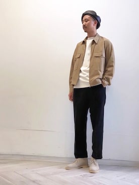 「デザートブーツ」｜「アイテム（ミリタリージャケット）」を使った、ＩＴＯさん（メンズ・178cm）の夏コーディネート