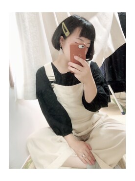 「ehka sopo（エヘカソポ）のアイテム（アクセサリー）」を使った、ﾏﾒӦさん（レディース・155cm）の秋コーディネート