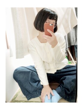 「North Object（ノースオブジェクト）のアイテム（トップス）」を使った、ﾏﾒӦさん（レディース・155cm）の秋コーディネート