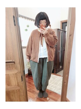 「North Object（ノースオブジェクト）のアイテム（トップス）」を使った、ﾏﾒӦさん（レディース・155cm）の秋コーディネート