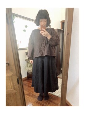 「North Object（ノースオブジェクト）のアイテム（パンツ）」を使った、ﾏﾒӦさん（レディース・155cm）の秋コーディネート