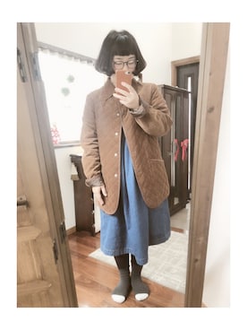 「ボブ女子」｜ﾏﾒӦさん（レディース・155cm）の冬コーディネート