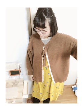 「グラニフ」｜「アイテム（ワンピース/ドレス）」を使った、ﾏﾒӦさん（レディース・155cm）の春コーディネート