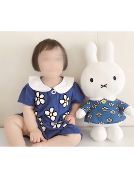 「Miffy（ ミッフィー）のアイテム（ワンピース/ドレス）」を使った、ﾏﾒӦさん（キッズ・74cm）の夏コーディネート