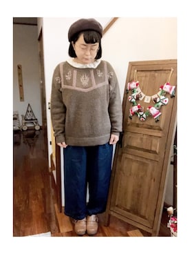 マメӦさん(レディース・154cm)の冬コーディネート