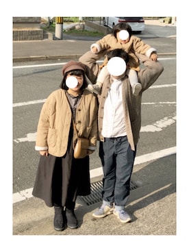 「SEVENDAYS=SUNDAY（セブンデイズサンデイ）のアイテム（ミリタリージャケット）」を使った、ﾏﾒӦさん（レディース・154cm）の冬コーディネート