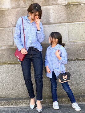 「大きめピアス」｜Sayaka͛♡꒰･･ﾐ ͛꒱さん（レディース・156cm）の冬コーディネート