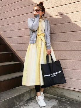 「YOKOFUCHIGAMI」｜Sayaka͛♡꒰･･ﾐ ͛꒱さん（レディース・156cm）の春コーディネート