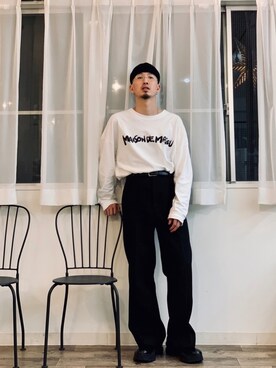 「BOTTER（ボッター）のアイテム（パンツ）」を使った、massuさん（メンズ・174cm）の夏コーディネート