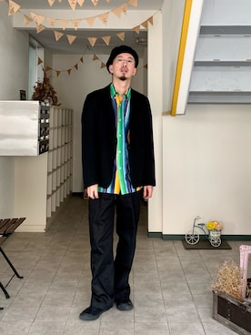 「CLANE（クラネ）のアイテム（ジャケット/アウター）」を使った、massuさん（メンズ・174cm）の秋コーディネート