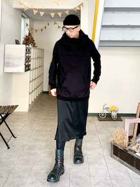 「Gareth Pugh（ガレス ピュー）のアイテム」を使った、massuさん（メンズ・174cm）の秋コーディネート