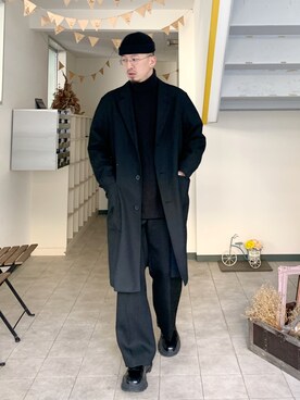 「BOTTER（ボッター）のアイテム（パンツ）」を使った、massuさん（メンズ・174cm）の秋コーディネート