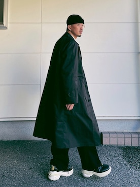 「BOTTER（ボッター）のアイテム（パンツ）」を使った、massuさん（メンズ・174cm）の冬コーディネート