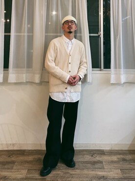 「BOTTER（ボッター）のアイテム（パンツ）」を使った、massuさん（メンズ・174cm）の春コーディネート