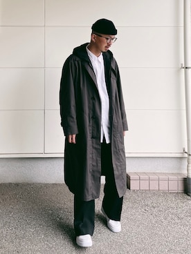 「BOTTER（ボッター）のアイテム（パンツ）」を使った、massuさん（メンズ・174cm）の春コーディネート