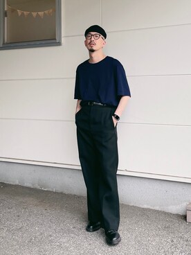 「BOTTER（ボッター）のアイテム」を使った、massuさん（メンズ・174cm）の春コーディネート