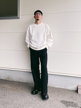 「BOTTER（ボッター）のアイテム」を使った、massuさん（メンズ・174cm）の春コーディネート