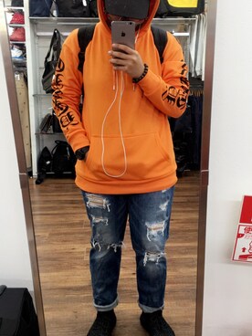 「orange」｜Ricaさん（メンズ・160cm）の秋コーディネート