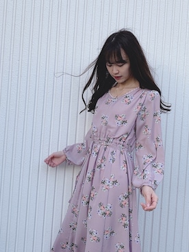 「Supreme.La.La.（シュープリームララ）のアイテム（ワンピース/ドレス）」を使った、さかた はるかさん（レディース・161cm）の冬コーディネート
