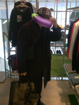 「Gosha Rubchinskiy（ゴーシャラブチンスキー）のアイテム（帽子）」を使った、poolさん（メンズ・163cm）の冬コーディネート