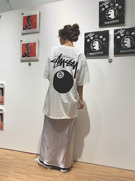 「stussy」｜gonさん（レディース・157cm）の夏コーディネート